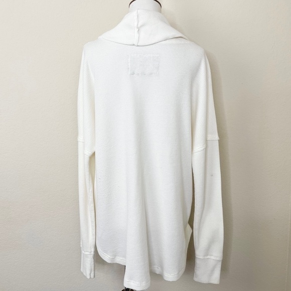Anthropologie Maeve Ainsley Turtleneck Thermal Long Sleeve Waffle Knit Top - Picture 9 of 15